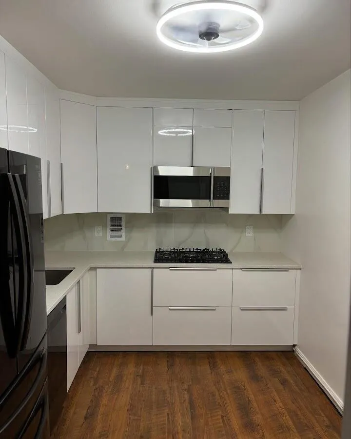 Renovated kitchen with quartz countertops in Monument